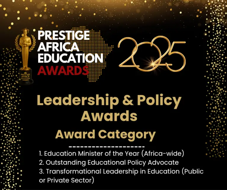 Leadership & Policy Awards – Prestige Africa Education Awards 2025