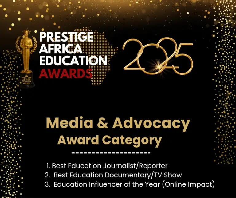 Media & Advocacy Awards – Prestige Africa Education Awards 2025