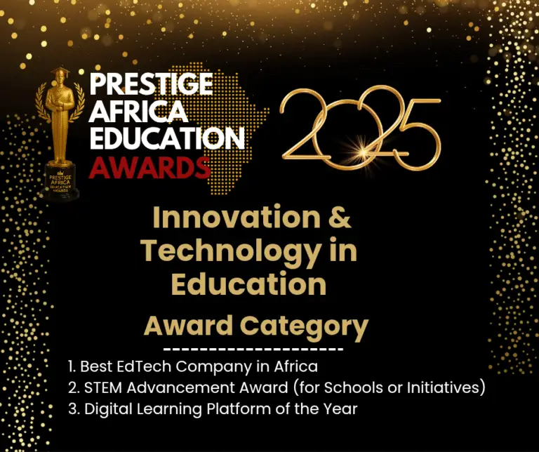Innovation & Technology in Education – Prestige Africa Education Awards 2025